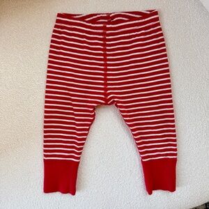 Hanna Andersson Red and White Striped Baby Pants, Size 6-12 months